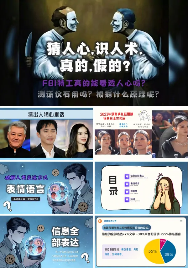 微表情 读心术察言观色的意义PPT课件模板含讲稿