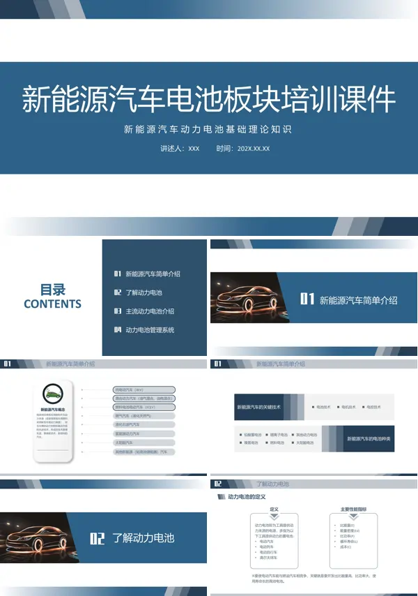 完整版新能源汽车电池板块培训课件PPT