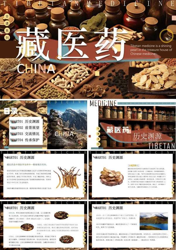 藏医药介绍非遗文化PPT课件