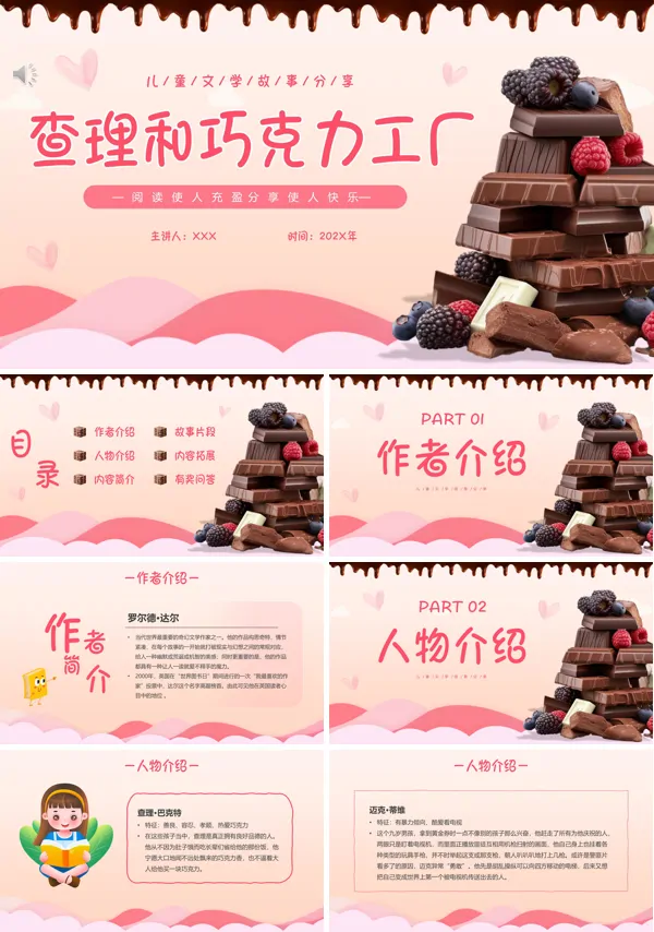 卡通《查理的巧克力工厂》读书分享PPT