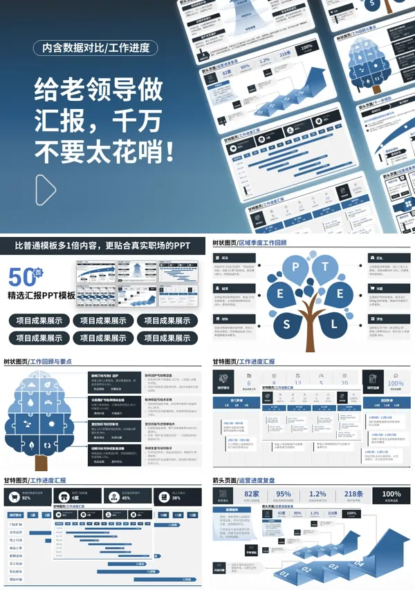向领导汇报工作怎么做动态PPT