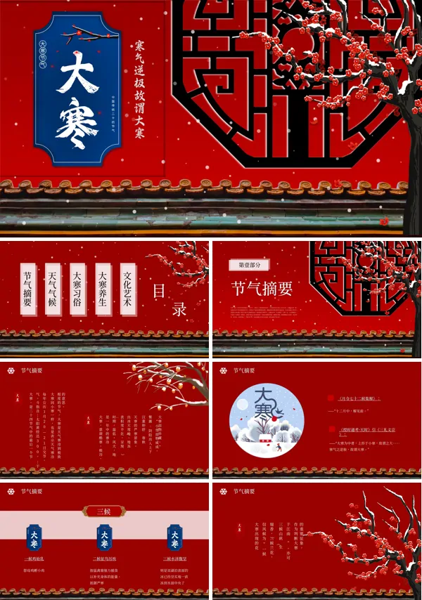 节气大寒的PPT