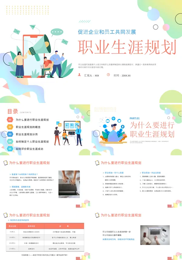 职业规划培训PPT课件免费下载含讲稿