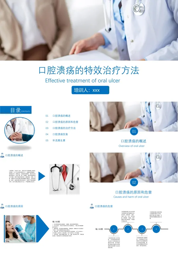 口腔溃疡的特效治疗方法PPT