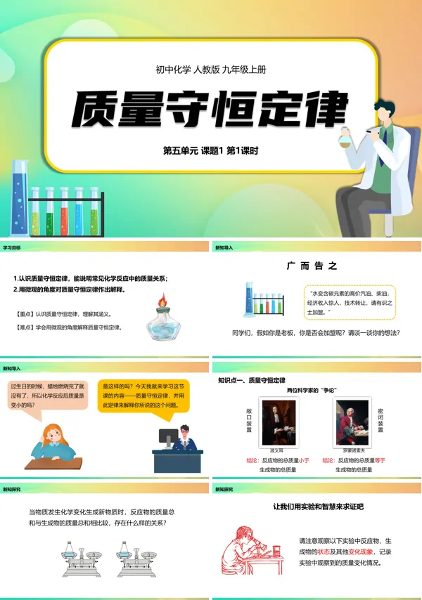 质量守恒定律ppt优秀课件