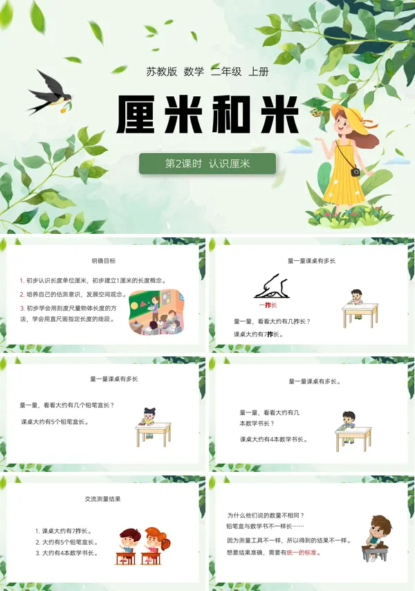 厘米和米的认识ppt课件