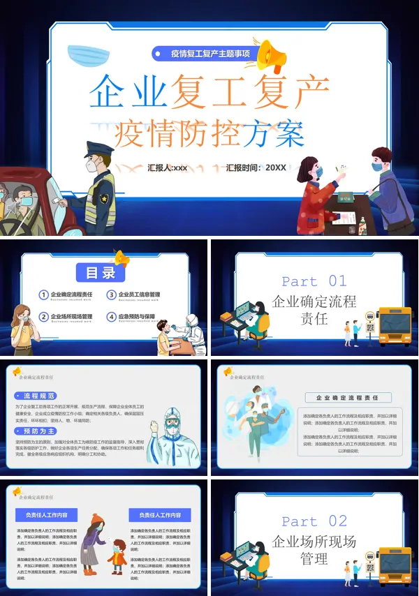 疫情防控和复工复产方案ppt