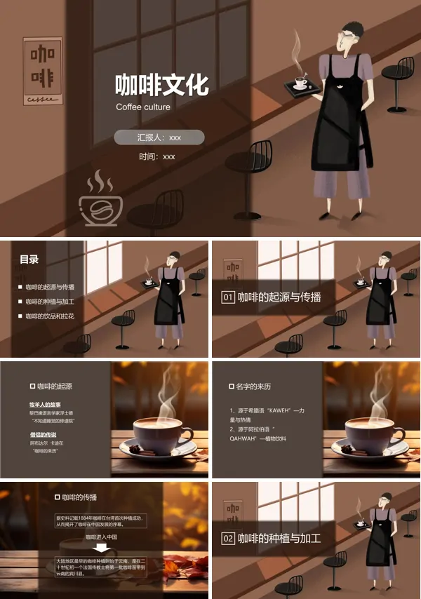 咖啡文化行业分析PPT含讲稿