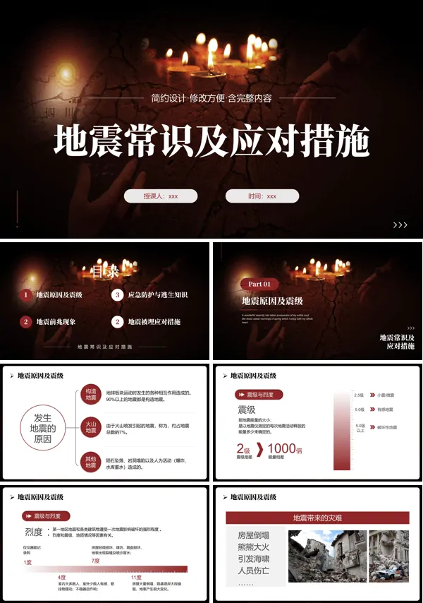 地震和防震知识ppt课件