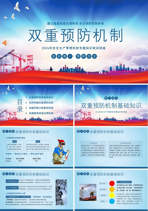 双重预防机制安全生产管理教育培训PPT