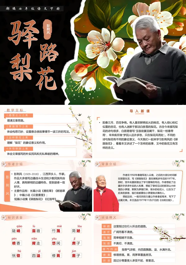 七年级语文下册驿路梨花PPT课件含教案
