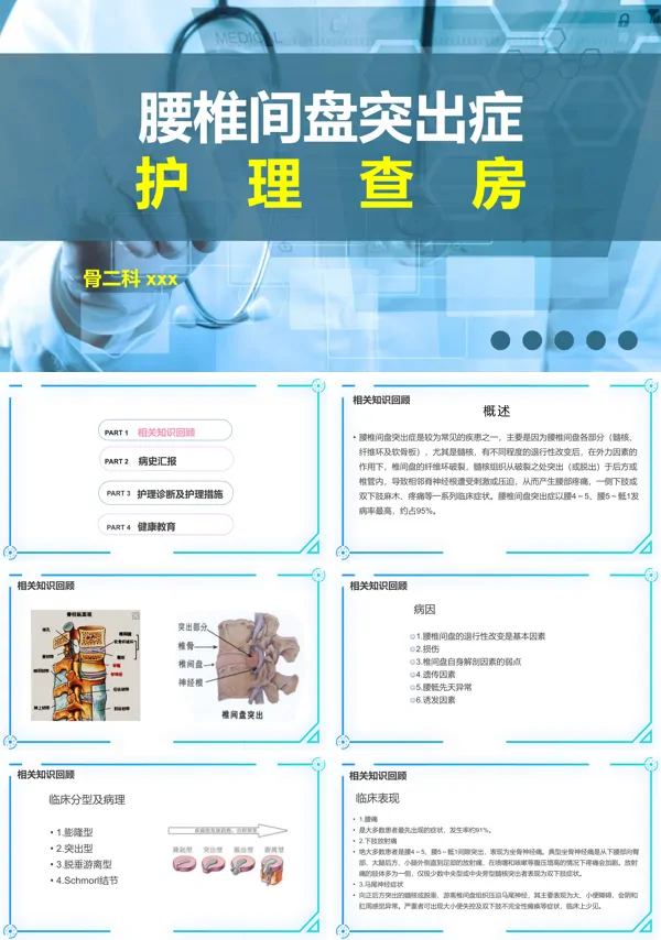 腰椎间盘突出症护理查房PPT