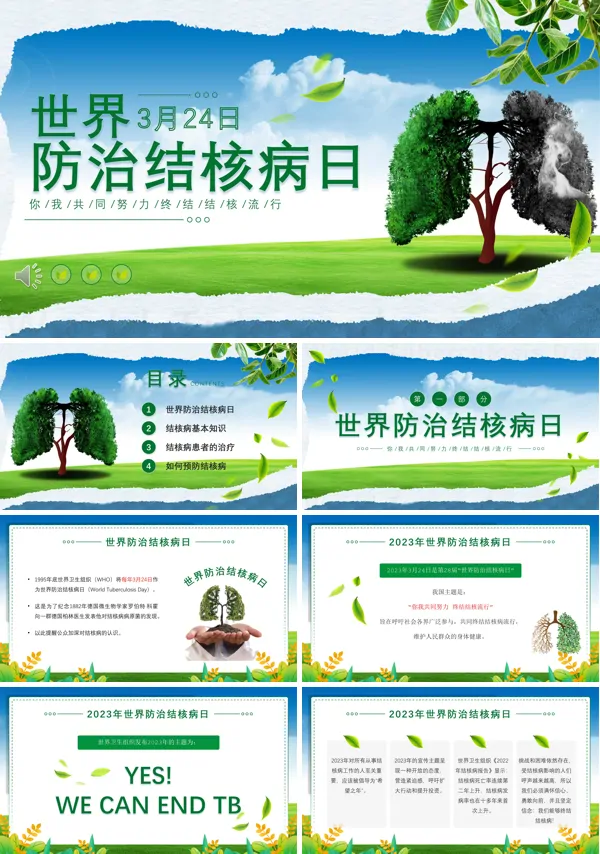 世界防治结核病日宣传推广PPT