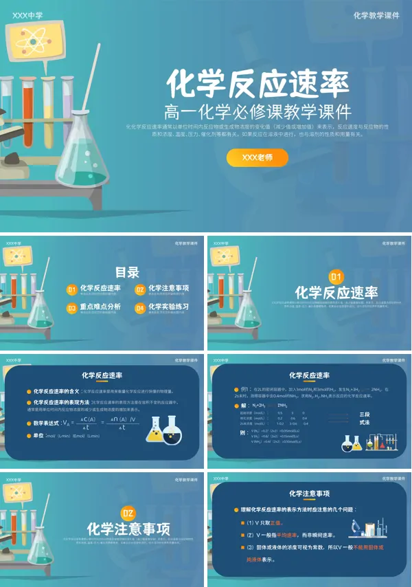 《反应速率的影响因素》高一化学必修二的教育教学课件