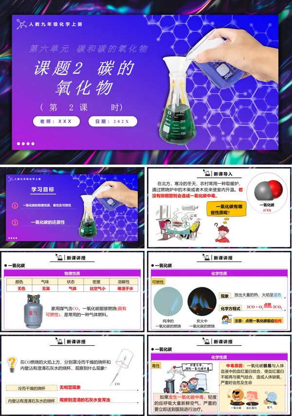 人教九年级化学上册碳的氧化物第2课时PPT课件含教案