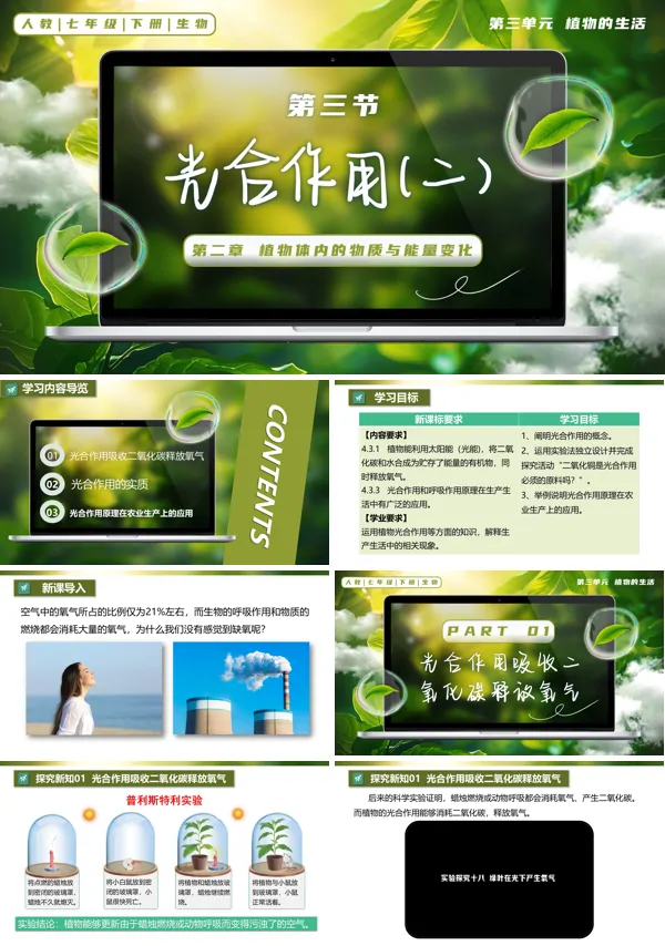 七年级生物下册第三单元3.2.2 光合作用（第2课时）PPT课件（教案+导学案+分层作业）