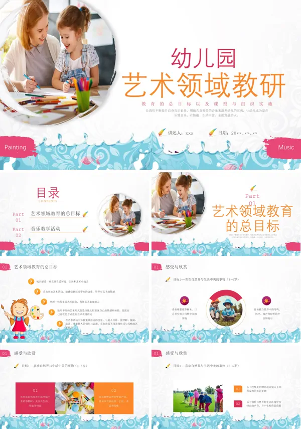幼儿园艺术领域教研培训PPT