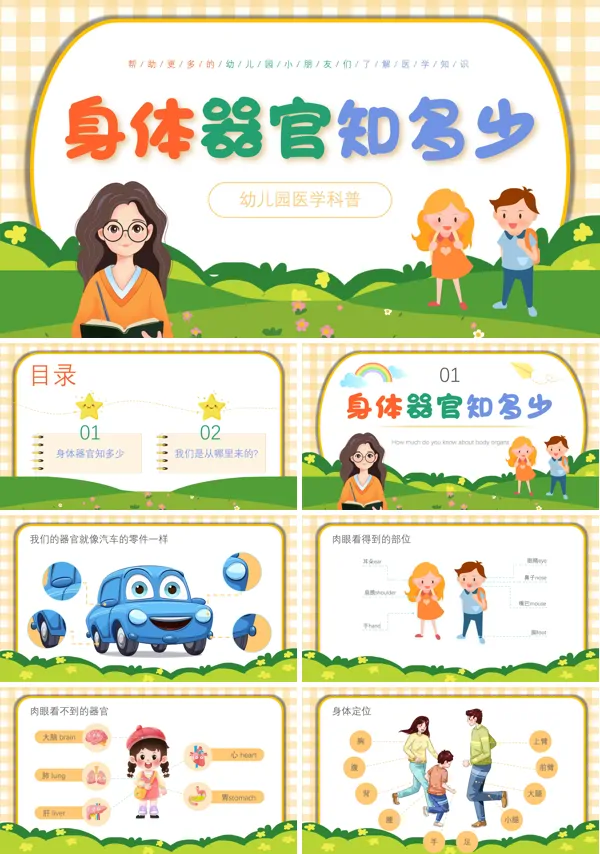 身体器官知多少幼儿园医学科普课件PPT