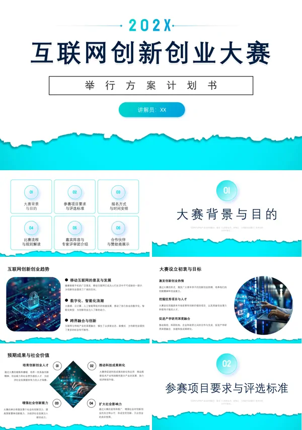 互联网创业计划书PPT