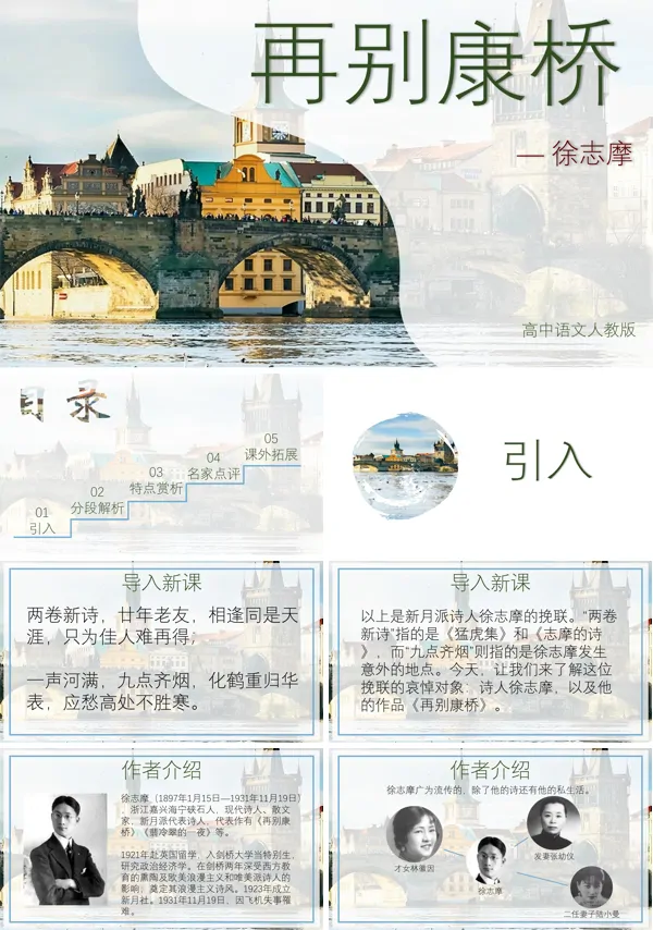 再别康桥赏析ppt课件