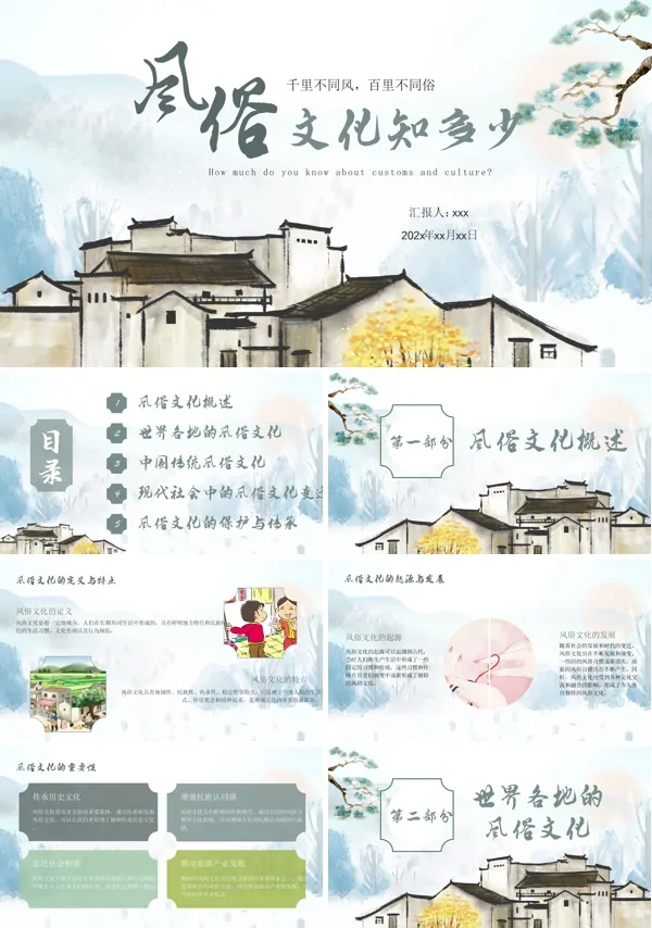 风俗文化知多少PPT课件含讲稿