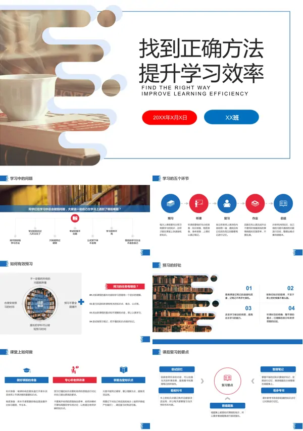 找到正确学习方法提高学习效率PPT