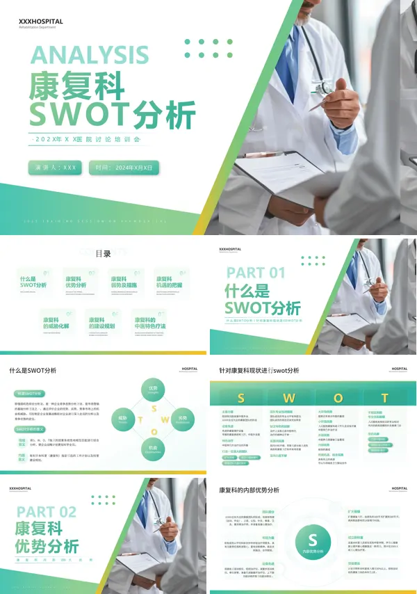 康复科SWOT分析完整版PPT课件