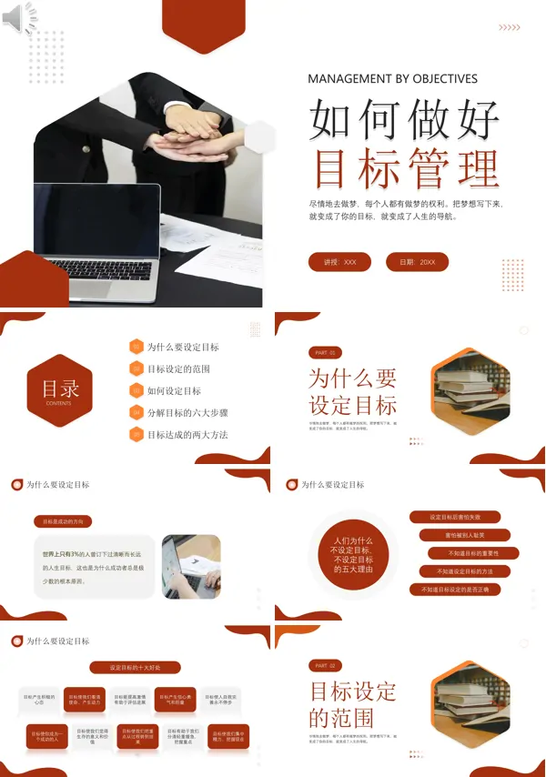 如何做好目标管理PPT模板职场培训课件