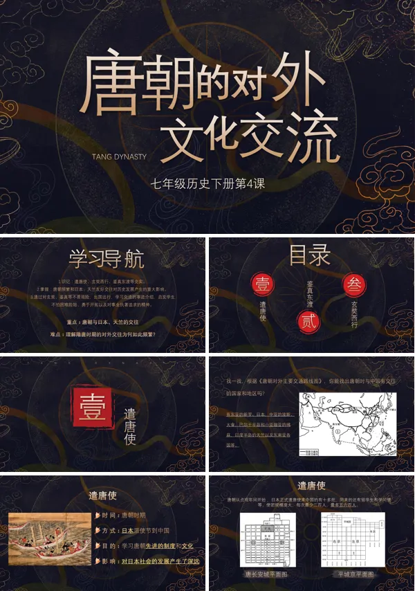 人教部编版唐朝的中外文化交流PPT课件