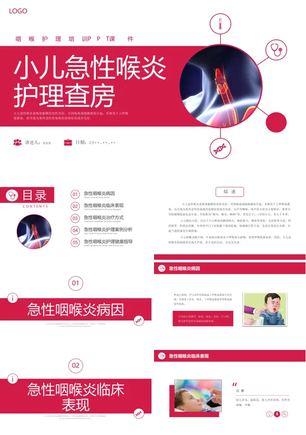 小儿急性喉炎护理查房PPT