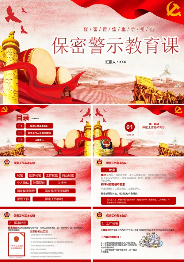 机关单位保密知识培训ppt