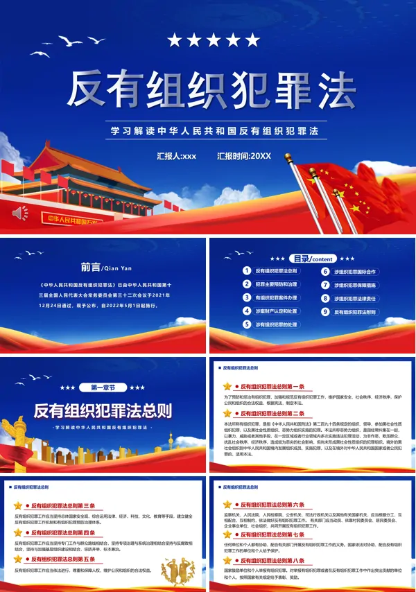 反有组织犯罪法PPT党课课件