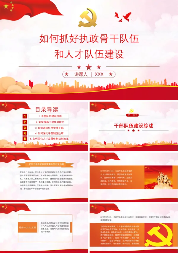 要抓好执政骨干队伍和人才队伍建设的重要性PPT