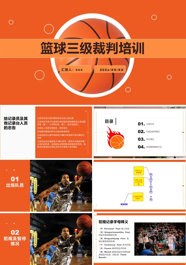篮球三级裁判培训ppt含讲稿