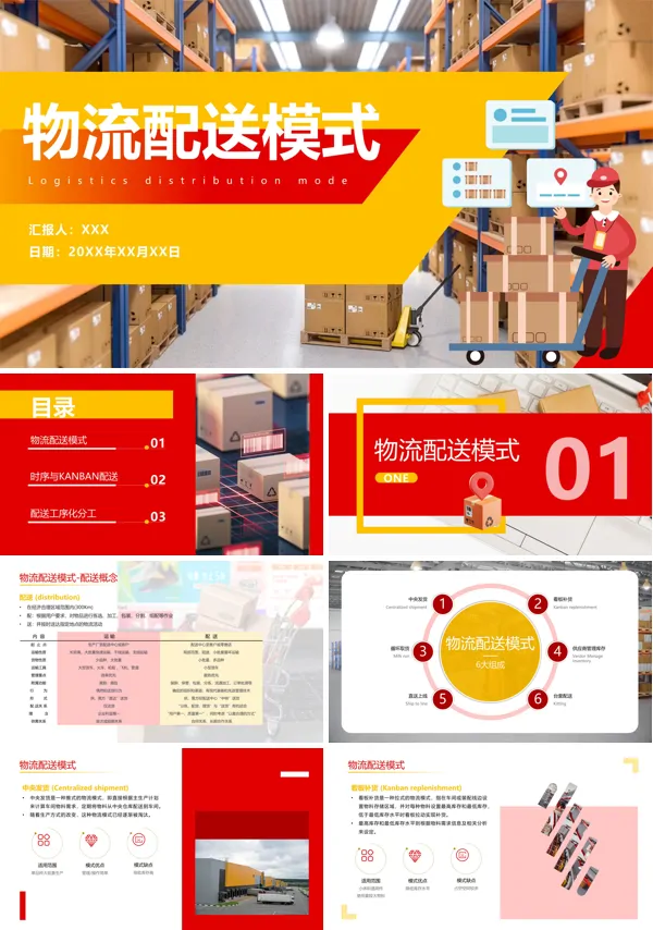 物流配送模式PPT课件免费下载