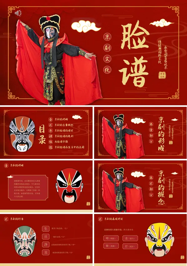 ️中国传统文化国粹京剧脸谱PPT课件