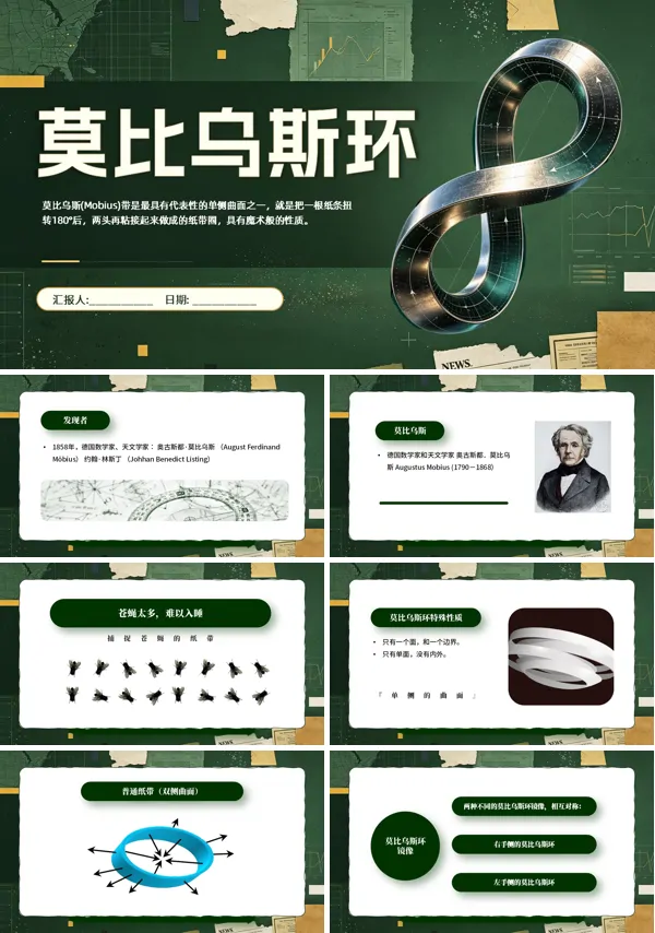 神奇的莫比乌斯环教学课件PPT含讲稿