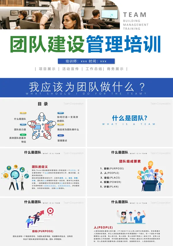 企业团队建设管理培训PPT