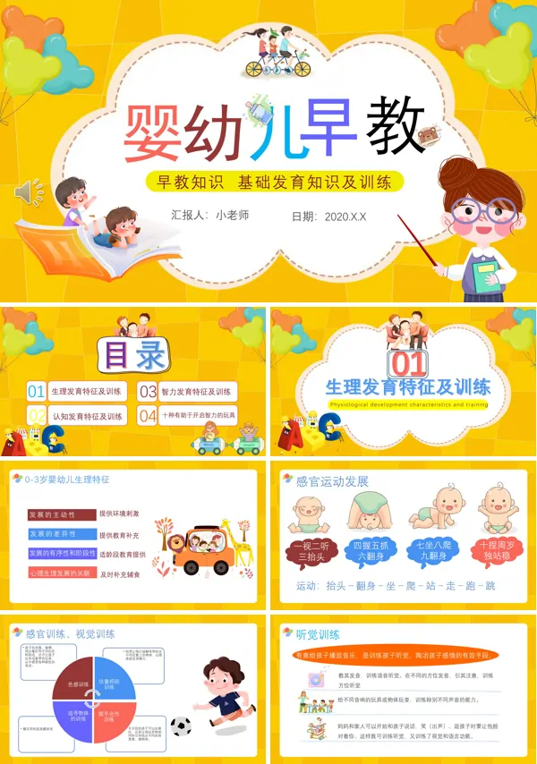 婴幼儿早教知识及训练PPT
