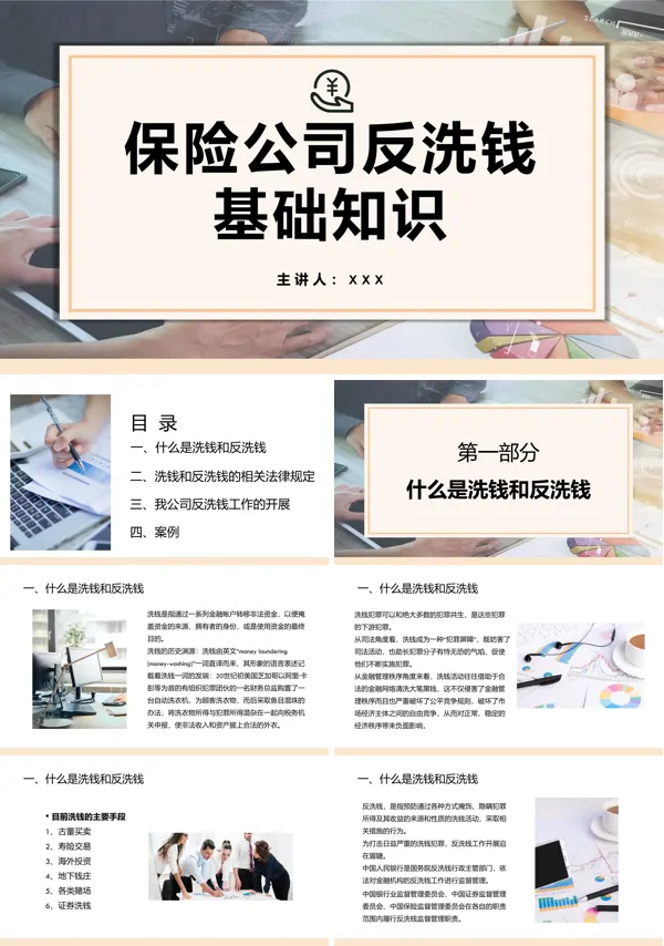 保险公司反洗钱工作培训PPT