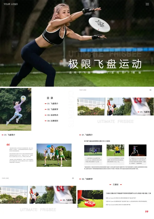 极限飞盘运动的基本技术介绍PPT课件