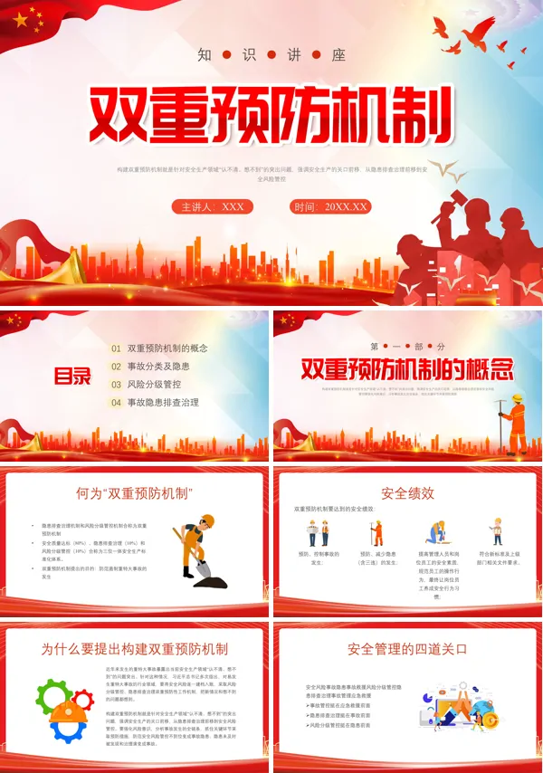 知识讲座培训双重预防机制PPT课件