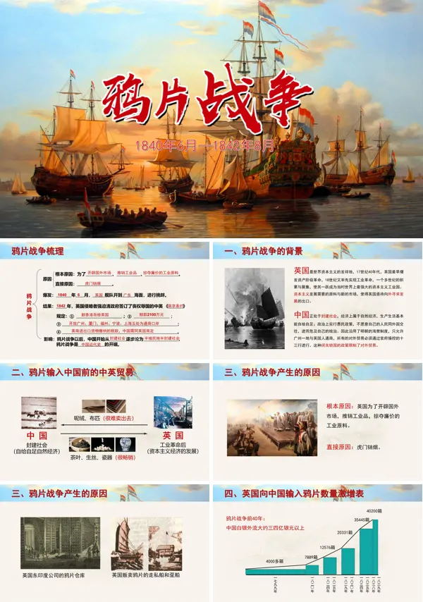 高中历史人教版高三必修《鸦片战争》PPT课件