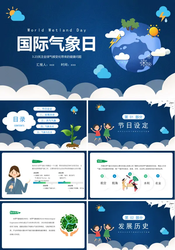 世界气象日知识介绍课件PPT